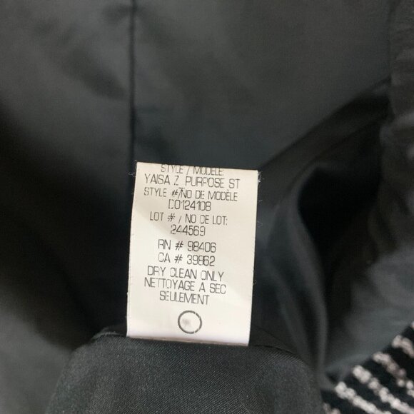 Theory Black and White Striped Blazer - Picture 8 of 13